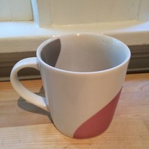 Starbucks 2005 Metallic Curve Pink Mauve White Gray Swirl Wave Coffee Mug Cup - £11.45 GBP