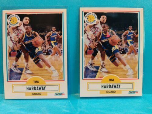 Primary image for 1990-91 Fleer Basketball Tim Hardaway Rookie Card #63 Golden State Warriors (2)
