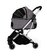 DODOPET Separate pet Stroller can be Folded for Cats and Dogs (Gray) - €234,69 EUR