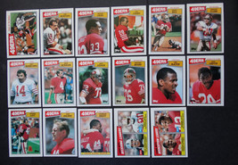 1987 Topps San Francisco 49ers Team Set of 17 Football Cards - £15.61 GBP