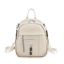 Genuine Leather Fashion New Designer Backpack For Womens Rivet Chain Shoulder Ba - £98.48 GBP