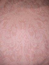 Vintage Ralph Lauren Avery Damask Pink King Flat Sheet 100% Cotton ~ Ver... - $84.10