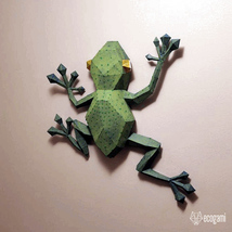 Frog papercraft template - £7.98 GBP