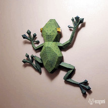 Frog papercraft template - $10.00