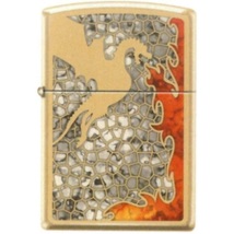 Zippo Lighter - Dragon Fuzion High Polish Brass - 853751 - £29.15 GBP