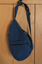 Vintage AMERIBAG &quot;Healthy Back&quot; Blue Medium Sling Shoulder Bag - EUC - £21.64 GBP