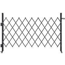 VEVOR Single Security Gate, Lockable Scissor Gate with 360° Swivel Casters - $1,644.75 MXN