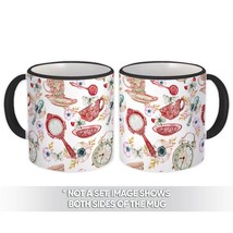 Tea Cup Set : Gift Mug Plate Flowers Alarm Clock Pattern Butterflies Spoon Mothe - £12.74 GBP