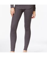 CUDDL DUDS Gray Heather Thermal Cozy Waffle Knit Warm Layer Leggings XS - $293.75 MXN