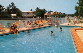 Miami Beach Fl Lighthouse Apartments~Bathing Beauties~Pine Tree Dr~Postcard 1957 - £8.92 GBP