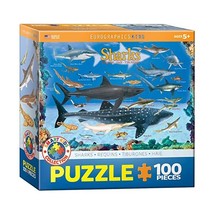 Eurographics Sharks MO Puzzle (100 Pieces)  - £14.48 GBP