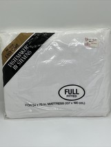 VTG Made USA Full Fitted White Sheet For 54”x75” Mattresses Tastemaker No Iron - £10.98 GBP