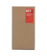 Midori Traveler&#39;s Notebook (refill 003) blank JAPAN - $12.13