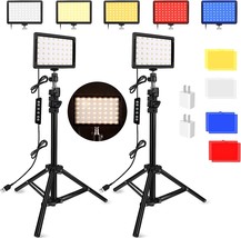 Unicucp 2 Packs 96 Bi-Color Led Video Lights With 2400-6800K, And Vlogging. - £40.79 GBP