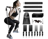 Pilates Bar Kit with Resistance Bands,  Exercise Fitness Equipment  - £37.59 GBP
