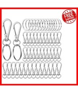 Zinc Alloy 100PCS Swivel Snap Hooks &amp; Key Rings for Versatile Crafting P... - $579.70 MXN