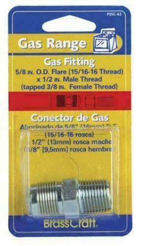 Brass Craft PSSC-63 Gas Range Gas Fitting Adapter - $7.30