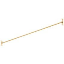 Signature Hardware 466743 66&quot; Straight Brass Shower Rod - Brushed Gold - $80.90