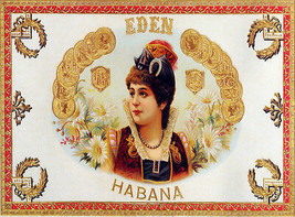 20x30&quot;Decoration Poster.Interior design art.Eden Habana cigar label.6324 - $38.61