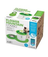 Catit Flower Fountain &amp; Placemat Kit with 5 Replacement Filters - £43.24 GBP