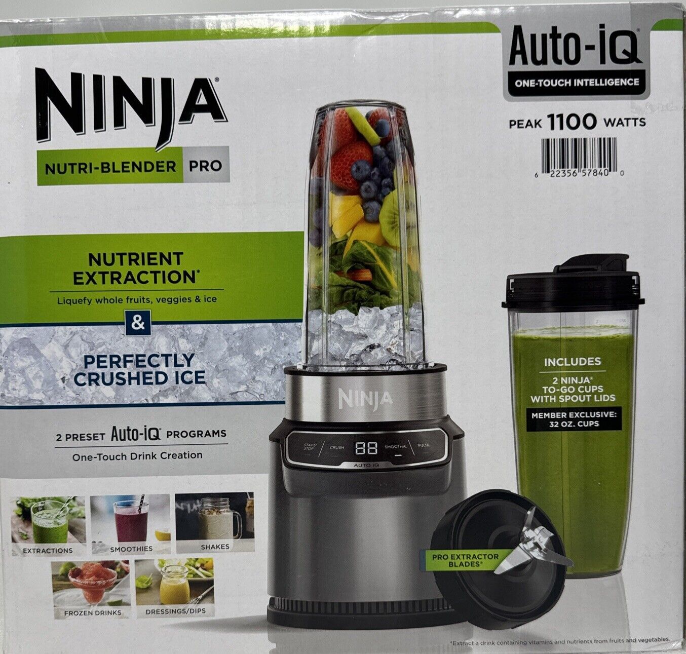 Ninja Nutri-Blender Pro with Auto-iQ, Personal Blender, CL401A ~ NEW!! - $98.51