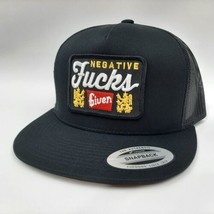 Zero Fuks Given Embroidered Patch Flat Bill Trucker Mesh Snapback Cap Hat - $21.77