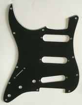 Guitar Pickguard For Fender US Stratocaster Start SSS 11 Hole Lefthanded Black - £11.73 GBP