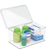 Idesign 39810 Med+ Large Plastic Bathroom Vanity Bin With Lid,, Clear - $33.99