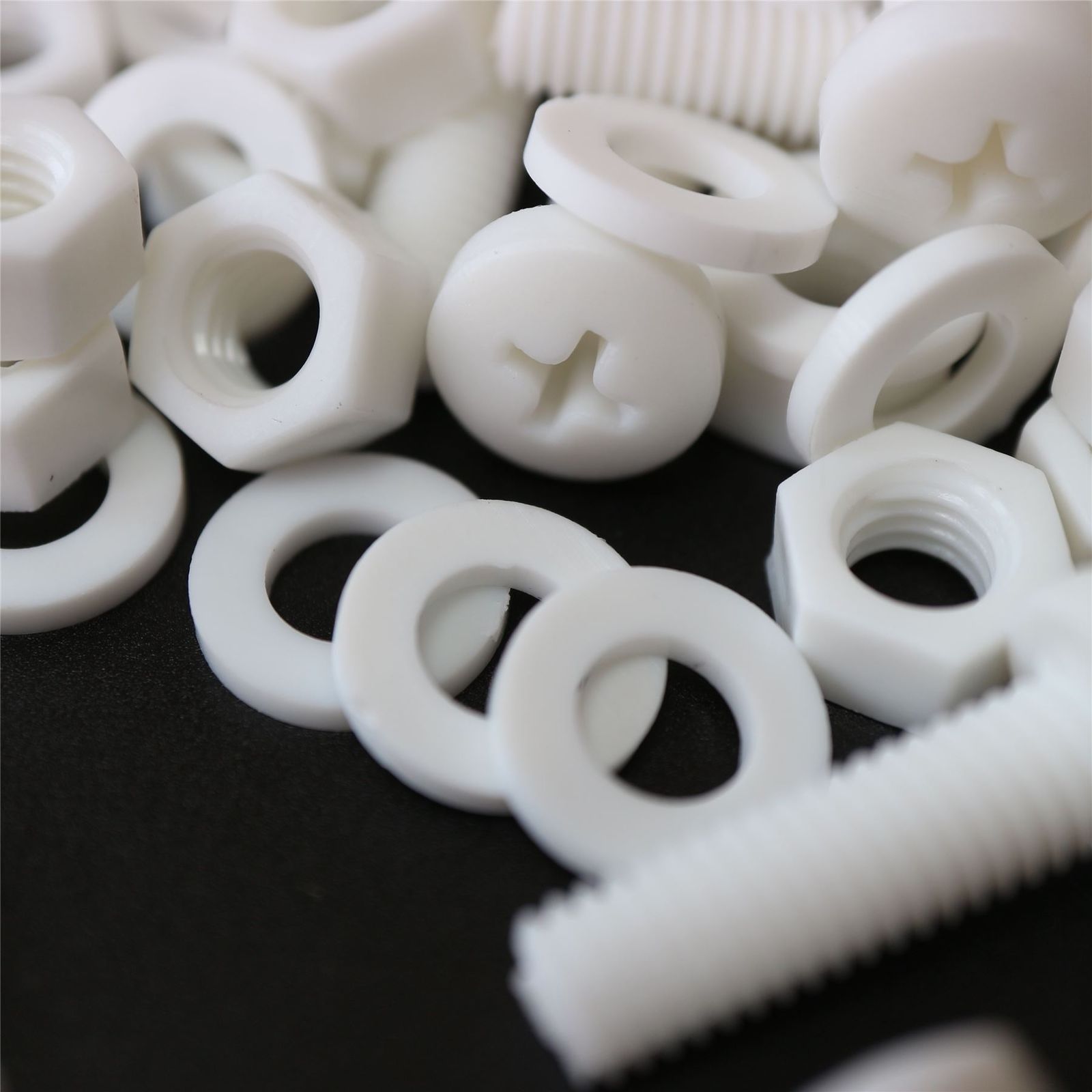 20x White Screws Plastic Nuts &amp; Bolts, Washers, M6 x 20mm, Anti-Corrosion - $16.93