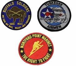 Military Black History Patch Set - Color - Veteran Owned Business. - £12.30 GBP