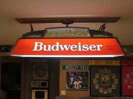 Vintage Budweiser Pool Table Bar Light – Clydesdale Team – Hanging Beer ... - $594.00
