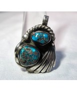 Vintage Sterling Silver Signed Jimmy Victor Begay Navajo Sterling Pendan... - $54.45