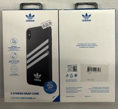 Adidas 3-Stripes Snap Drop Protection Black Phone Case for Apple iPhone Xs Max - £7.98 GBP