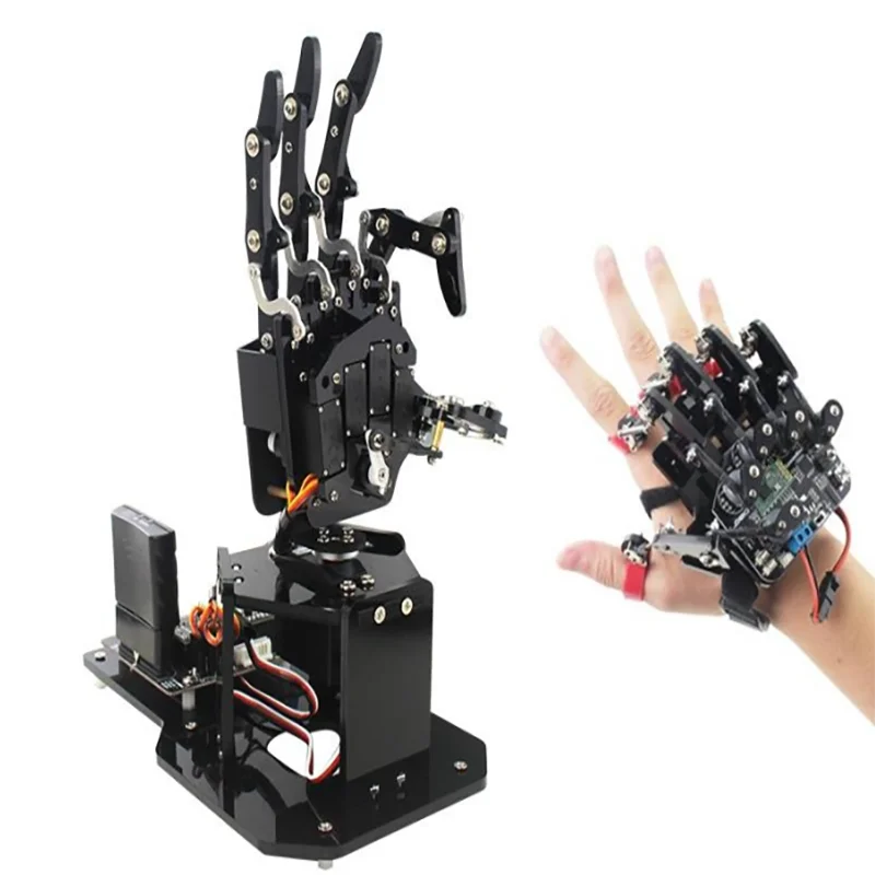 Ino stm32 bionic robot palm hand manipulator open source five hand educational kit with thumb200