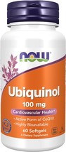 NOW Supplements, Ubiquinol 100 mg, High Bioavailability (the Active Form... - $48.99