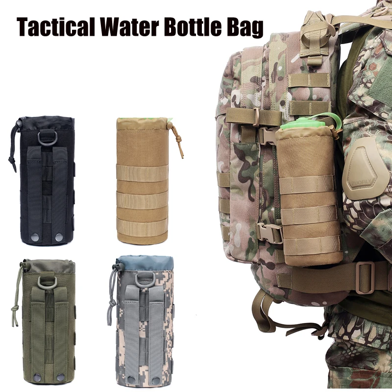 Molle Water Bottle Holder for Military Tactical Backpack Belt High Quality - £10.74 GBP