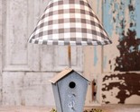 Country Birdhouse Lamp With Shade in weathered tin - $94.99