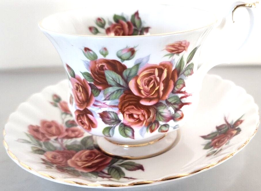 Cup Saucer Royal Albert Centennial Rose Royal Albert Centennial