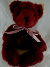 Vintage Russ Berrie Rhapsody Teddy Bears From The Past Plush Burgundy 13... - $15.83