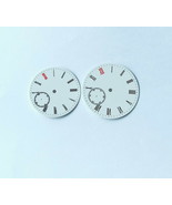 Watch parts dial 37/39mm Rice white Rome number The second hand is at 9 ... - £18.82 GBP