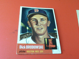 1953 Topps Dick Brodowski # 69 Boston Red Sox Baseball !! - $34.99