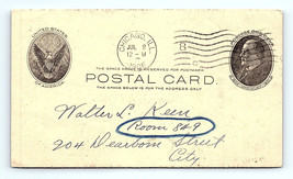 Postcard Postal Card 1906 From Warning Notice City Of Chicago To Walter Keen - £5.17 GBP