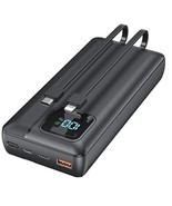Safe Speed  ￼Portable Power Bank – 30W Fast Charging – LED Display – 4 P... - $725.45 MXN