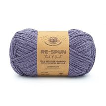 Lion Brand Yarn 843-114S Re-Spun Thick &amp; Quick Yarn, Dark Cherry - £12.63 GBP