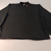 Vintage Cotton Deluxe Pre-Shrunk Men&#39;s Cotton Black T-Shirt Long Sleeve ... - $18.01