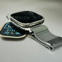 Apple Watch ULTRA 2 49mm CUSTOM Diamond Polished with Apple Milanese Loop - £1,143.84 GBP