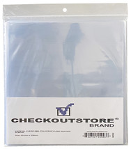 CheckOutStore Clear Plastic OPP for 12&quot; LP Vinyl Record Album Covers (Ou... - £17.28 GBP+