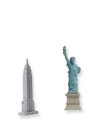 Doll House Shoppe New York Skyline SL349522 pair Micro-mini Figures Mini... - $3.16