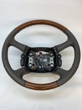 99 00 01 02 Cadillac Escalade Yukon Steering Wheel Wood Leather Shale neutral - £176.18 GBP