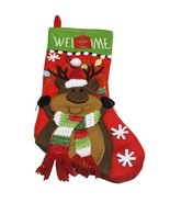 Christmas Home Felt Reindeer Sweater Style Embroidered Stocking Welcome ... - €51,01 EUR